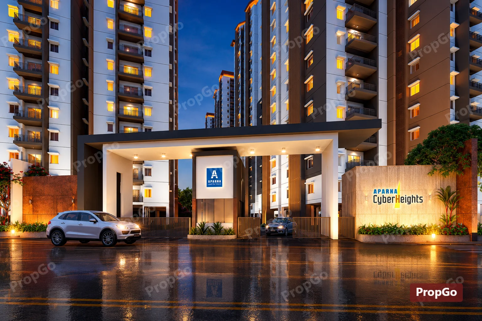 1616 SFT WEST FACING APARNA CYBERHEIGHTS OSMAN NAGAR INVESTOR UNIT RESALE — photo 2 of 2